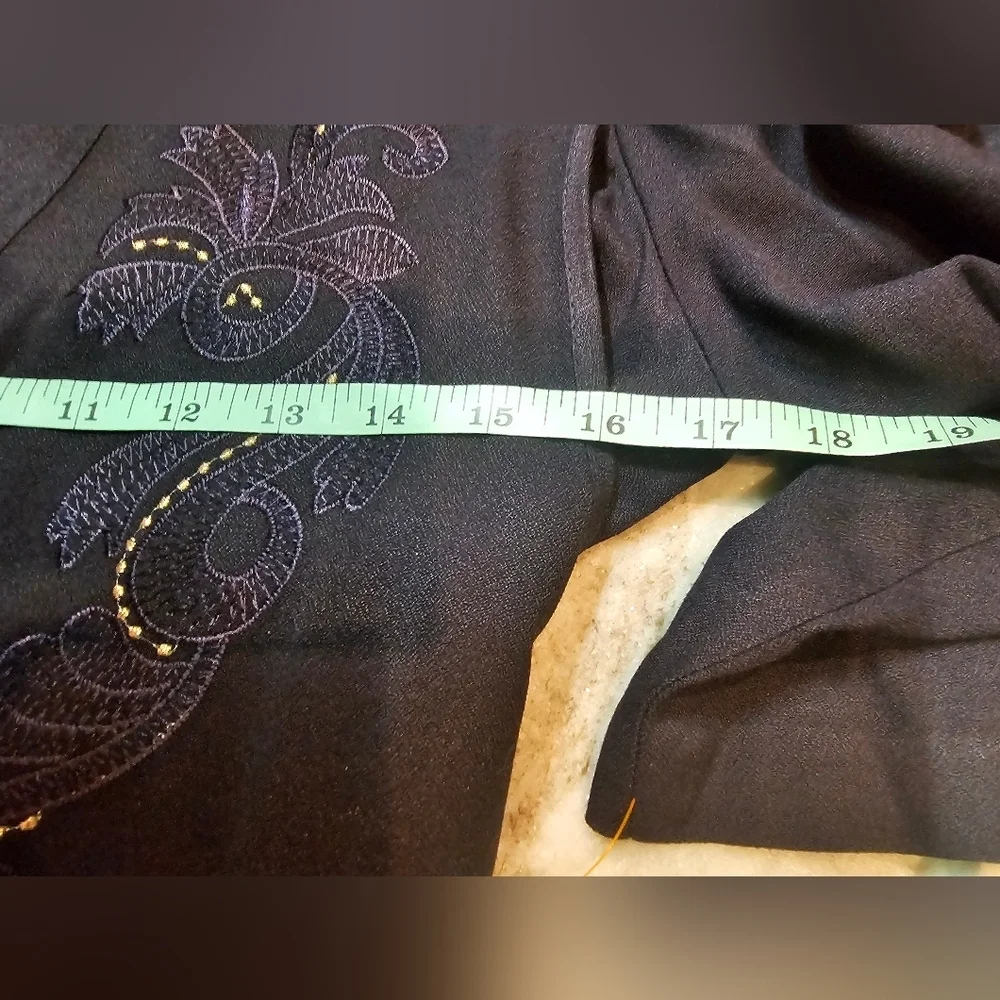 Vintage JBS Ltd Navy Maxi Dress with Embroidered Cropped Jacket Size 12